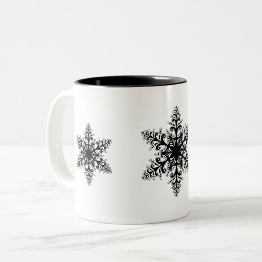 Flambets de neige de vacances Café Mug (Devant gauche)