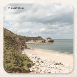 Flamborough Coast Vierkante Kartonnen Onderzetter