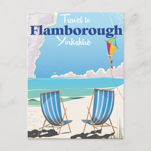 Flamborough Yorkshire reisposter Briefkaart (Voorkant)