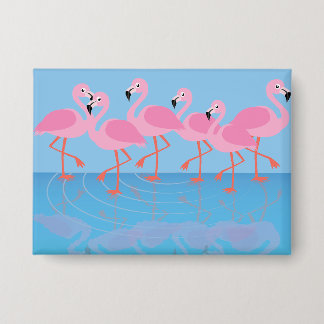 Flamboyance of Flamingos Button