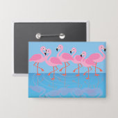 Flamboyance of Flamingos Button (Voorkant / Achterkant)