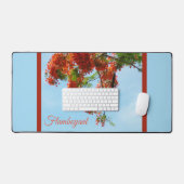 Flamboyant Royal Poinciana Botanique Floral Bleu (Clavier et souris)