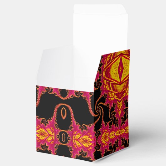 Flamboyante fractaal bedankdoosjes (Geopend)