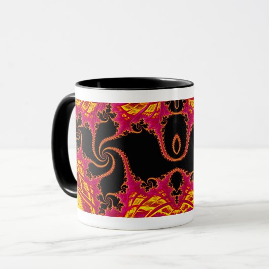 Flamboyante fractaal mok (Voorkant links)