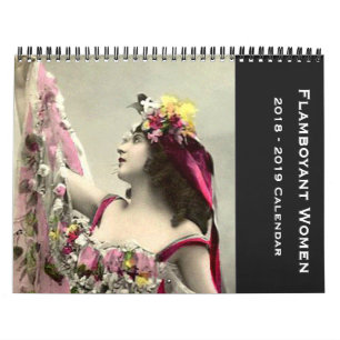 Flamboyante vrouwen 12 maanden Begin september 201 Kalender