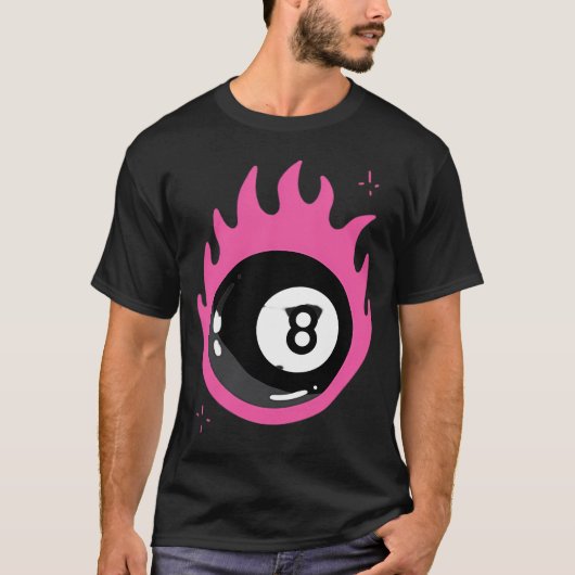 Flame 8 Ball T-shirt (Voorkant)