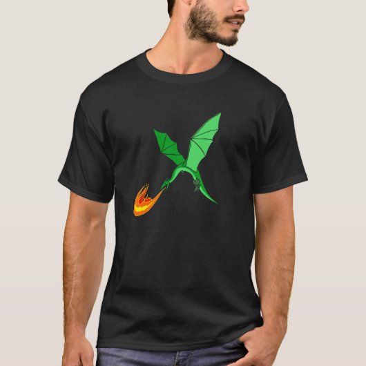 Flame Breading Dragon T-shirt (Voorkant)