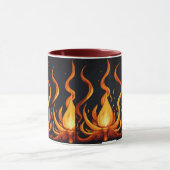 Flame Burst Art Mok (Midden)