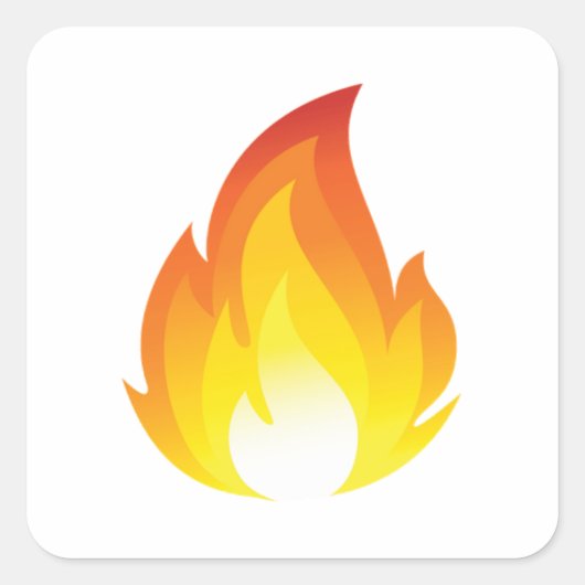 Flame Emoji Sticker (Voorkant)