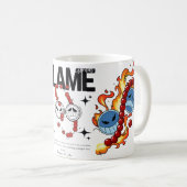 🔥Flame Fist Warrior Mug – Fire Anime Coffee Cup🔥 (Devant droit)