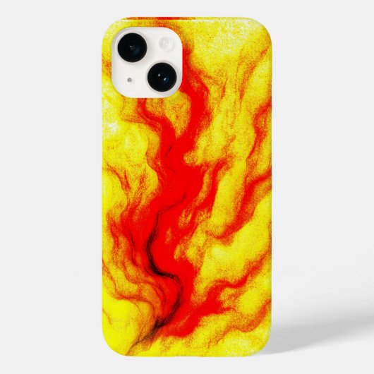 Flame Flow – Abstract vuur geïnspireerd Case-Mate iPhone Case (Achterkant)