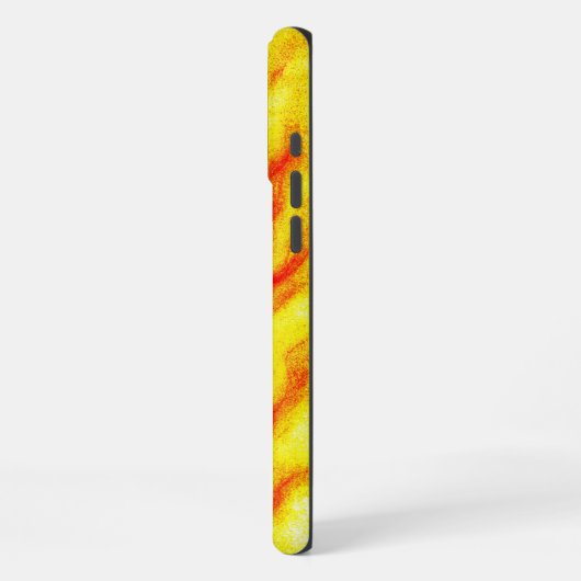 Flame Flow – Abstract vuur geïnspireerd iPhone Hoesje (Linkerkant)