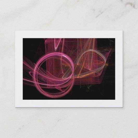 Flame Fractal 01 (grenswaarde) Visitekaartje (Voorkant)