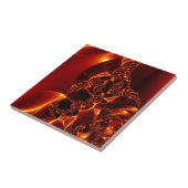 Flame fractal tegeltje (Zijkant)