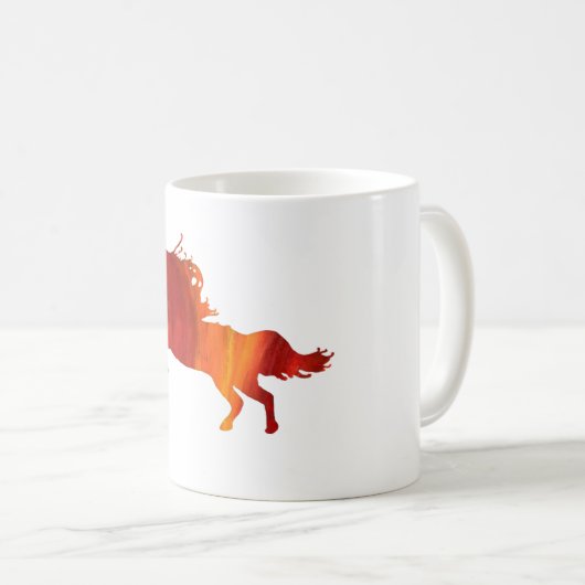 Flame Horse classique Mug (Devant droit)