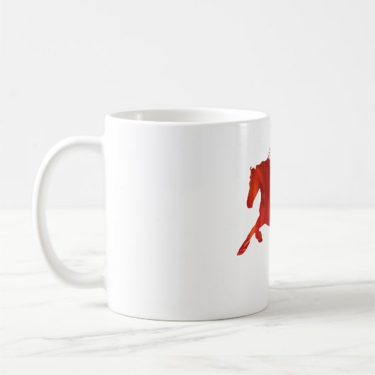 Flame Horse classique Mug (Gauche)