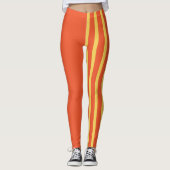 Flame & Primrose Gele Jester Leggings (Voorkant)