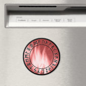 Flame Runes, rood [00. blanco] Magneet (Insitu (Vaatwasser))