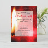 Flame Single Red Candle-kerstfeestdag Kaart (Staand voorkant)