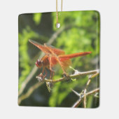 Flame Skimmer Dragonfly Keramisch Ornament (Links)