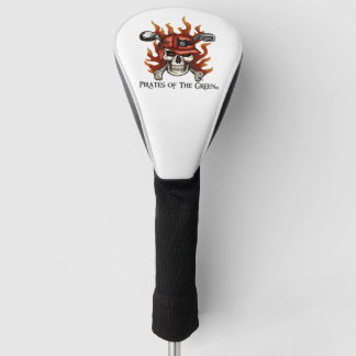 Flame Skull Pirate Golfer Head Hoesje Golfheadcover