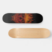 Flame Skull Skateboard (Horizontaal)