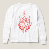 Flame Spirit Face | Tribal Fire Silhouette Art (Motif verso)