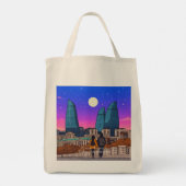 Flame Towers Canvas tas (Achterkant)