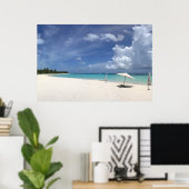 Flamenco Beach Culebra Puerto Poster (Thuiskantoor)