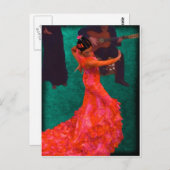 Flamenco Briefkaart (Voorkant / Achterkant)