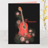 Flamenco - Carte de voeux (Fleur jaune)