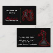 Flamenco Dance Instructor Visitekaartjes (Voorkant / Achterkant)