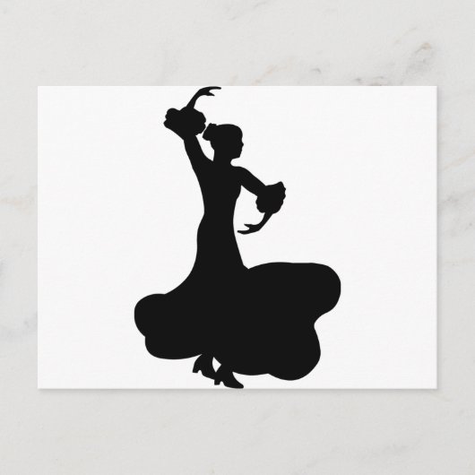 Flamenco Dancer Briefkaart (Voorkant)