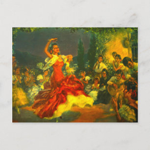 Flamenco Dancer Briefkaart