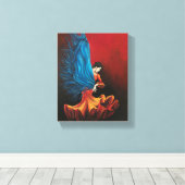 Flamenco Dancer Canvas Afdruk (Insitu (Houten vloer))