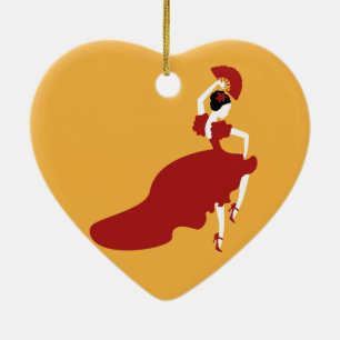 Flamenco Dancer Keramisch Ornament