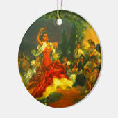 Flamenco Dancer Keramisch Ornament (Links)