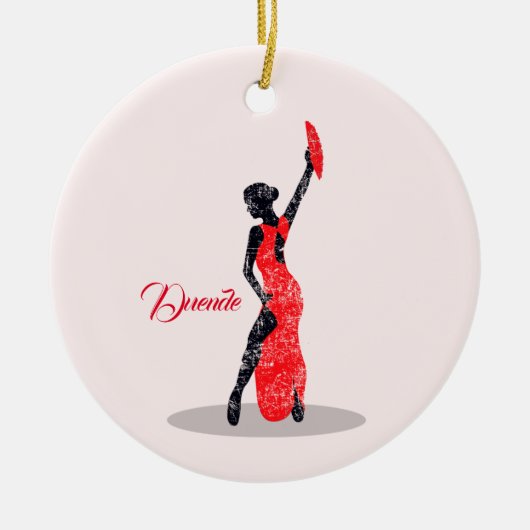 Flamenco Dancer Keramisch Ornament (Voorkant)