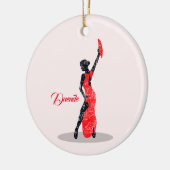 Flamenco Dancer Keramisch Ornament (Links)