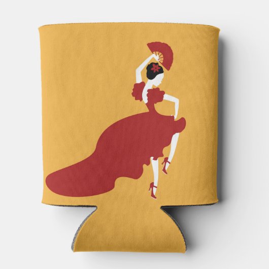 Flamenco Dancer Koelbox Blikjeskoeler (Achterkant)