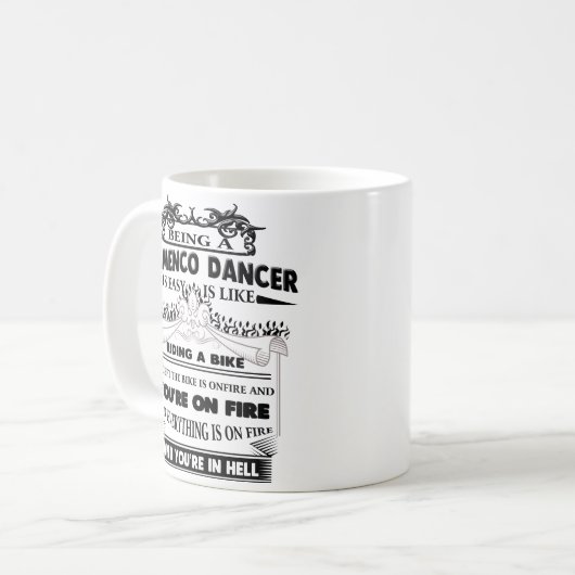 Flamenco Dancer Mok Funny Coffee Cup Cool Gifts (Voorkant links)