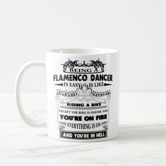 Flamenco Dancer Mok Funny Coffee Cup Cool Gifts (Links)