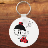 Flamenco dancer ole! sleutelhanger (Voorkant)