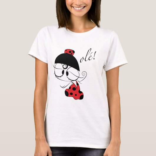 Flamenco dancer ole! t-shirt (Voorkant)