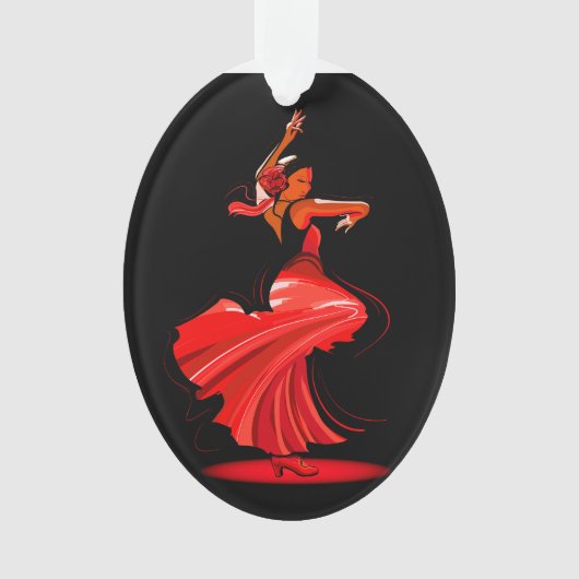 Flamenco Dancer Ornament (voorkant)