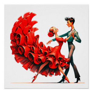 Flamenco Dancer Perfect Poster