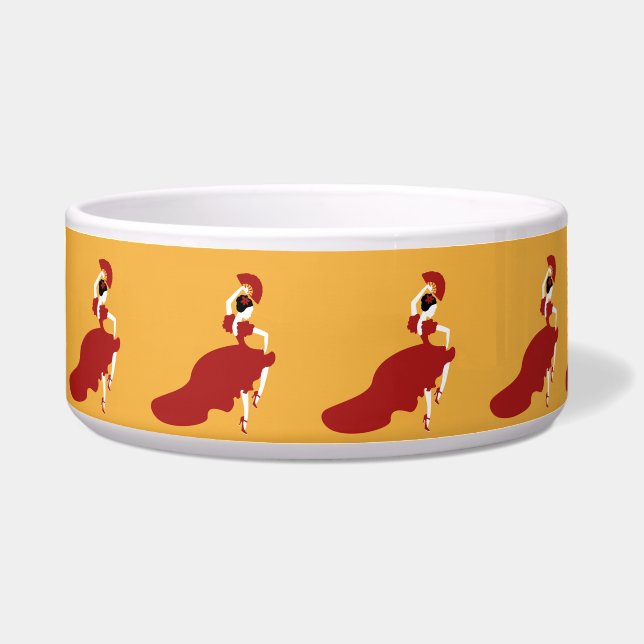 Flamenco Dancer Pet Bowl Voerbakje (Voorkant)