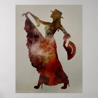 Flamenco Dancer Poster