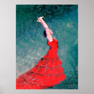 Flamenco Dancer Poster