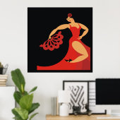 Flamenco Dancer Series Poster Lg. (Thuiskantoor)